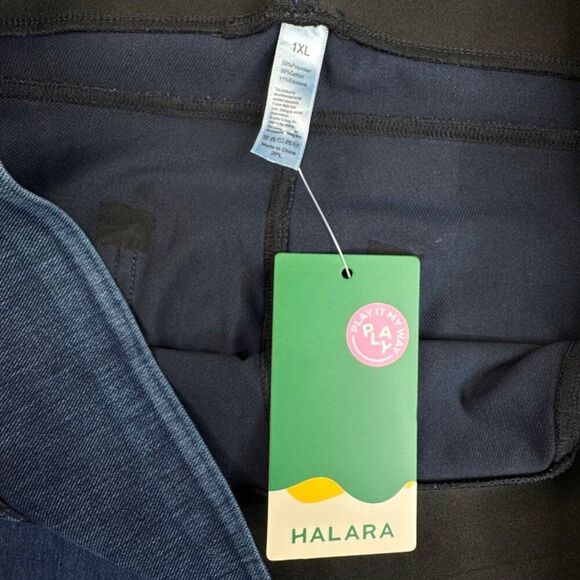 SOLD Flex High Waisted Knit Denim Blue Legging 1X NEW - Picture 6 of 10